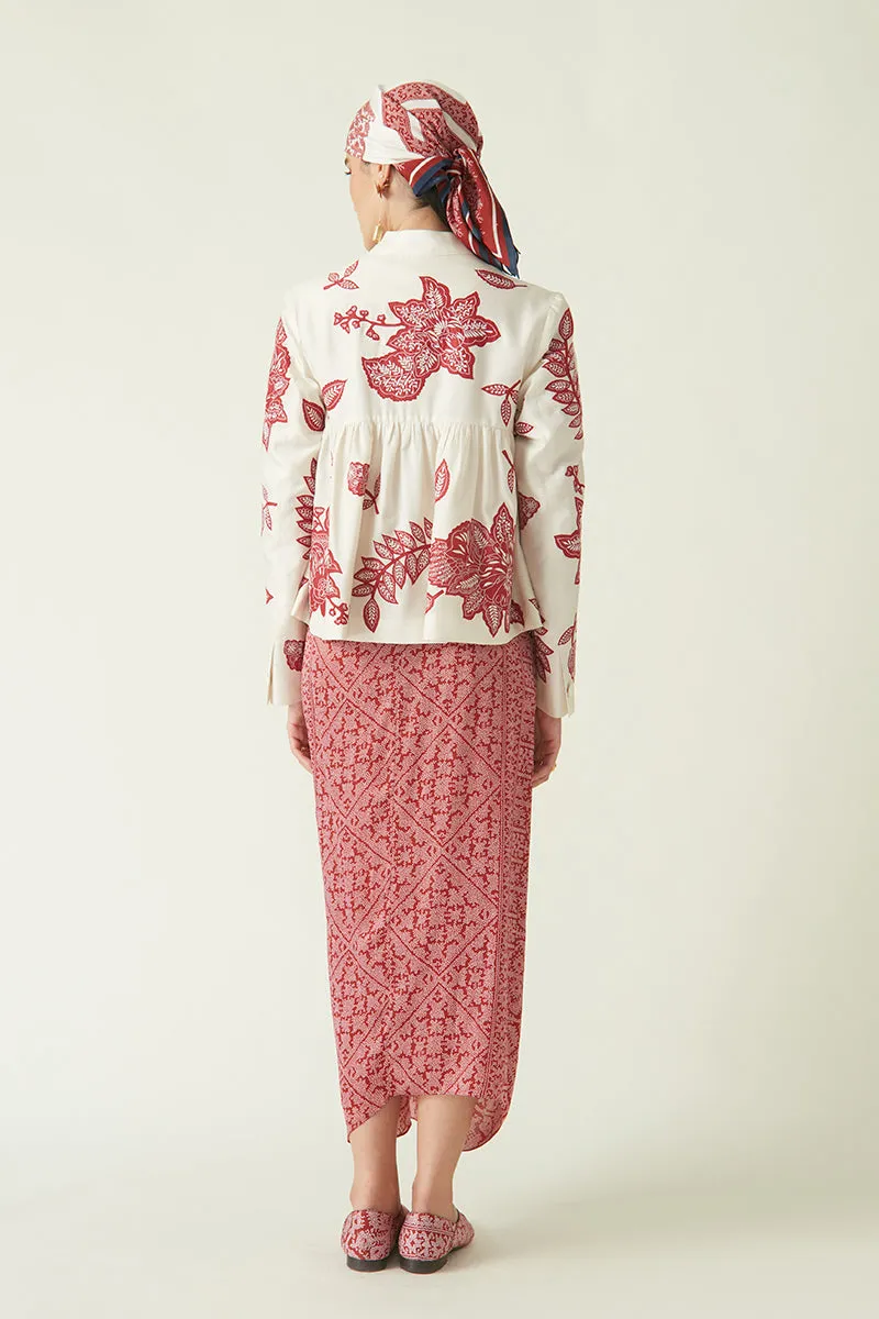 Summer Jacket Silk Cupro Bacan Embroidered-Java E2-Fashion Edit-7JV-38-Payal Pratap