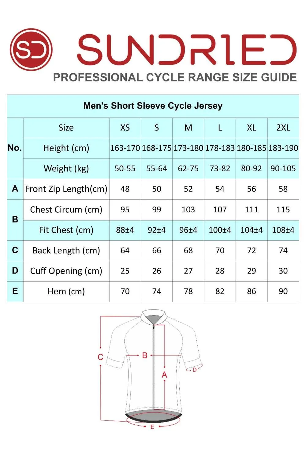 Sundried Ecrins Men's Cycle Jersey