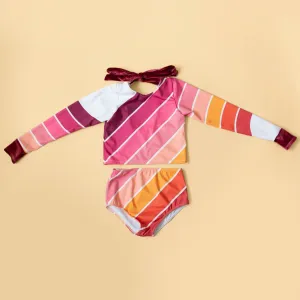 Sunset Beach Rainbow Two Piece Swimsuit
