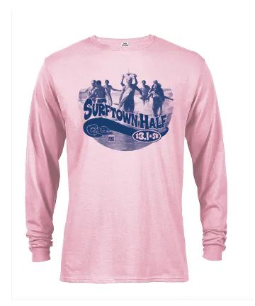 Surftown Long Sleeve Tee in Soft Pink