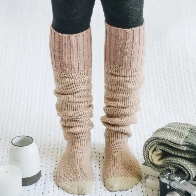 Tall Knit Lounge Socks