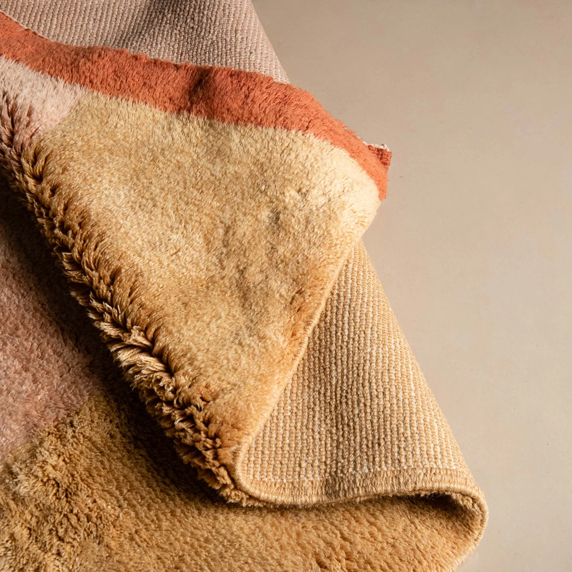 Tangerine Dream -  Luxury Shag Moroccan Runner Rug