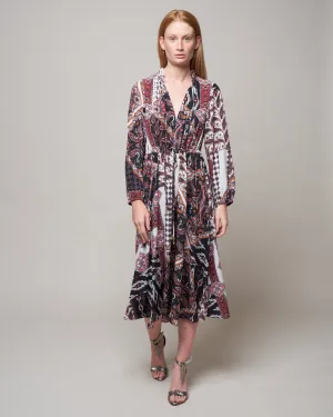tanglewood dress - pandora patchwork black