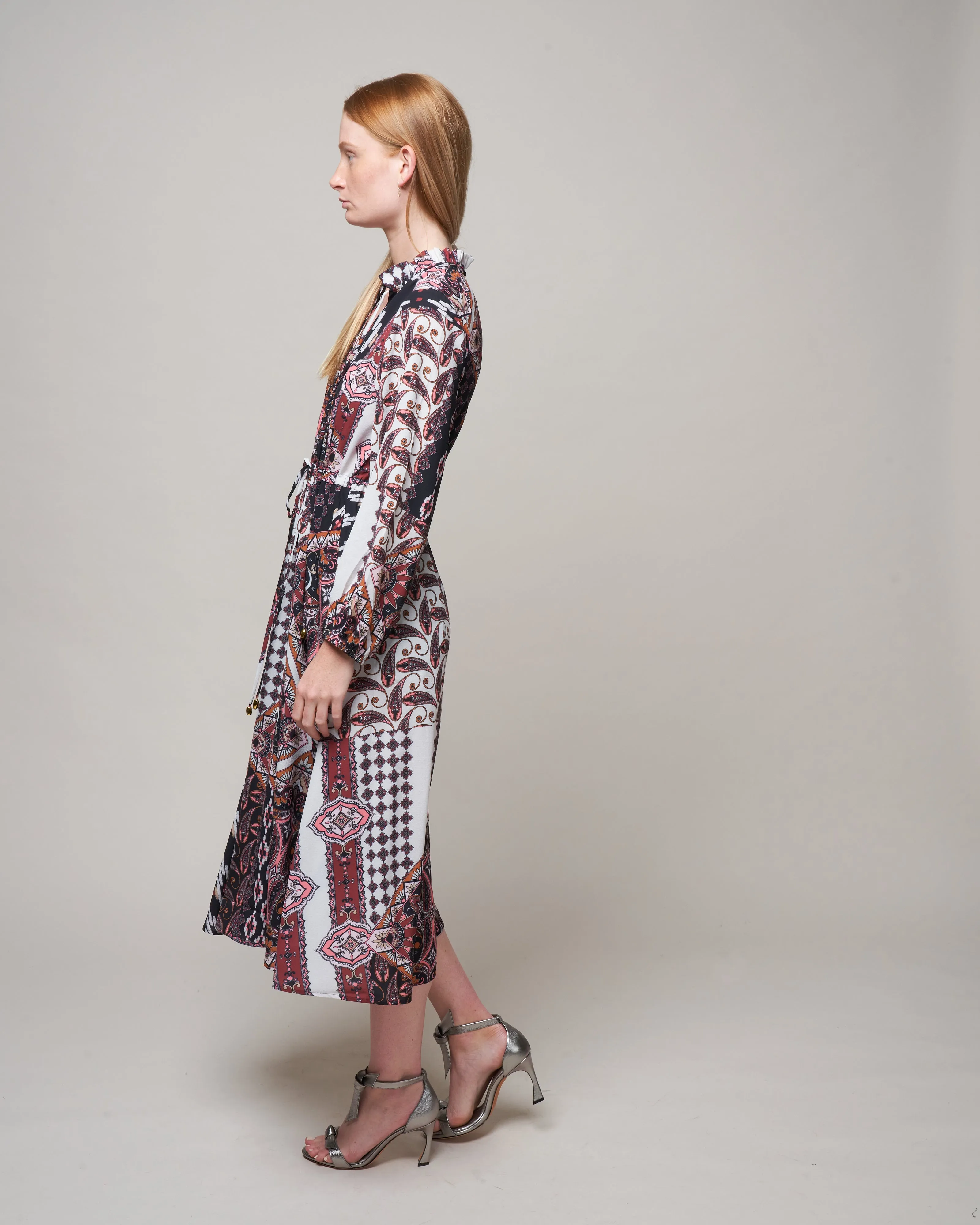 tanglewood dress - pandora patchwork black