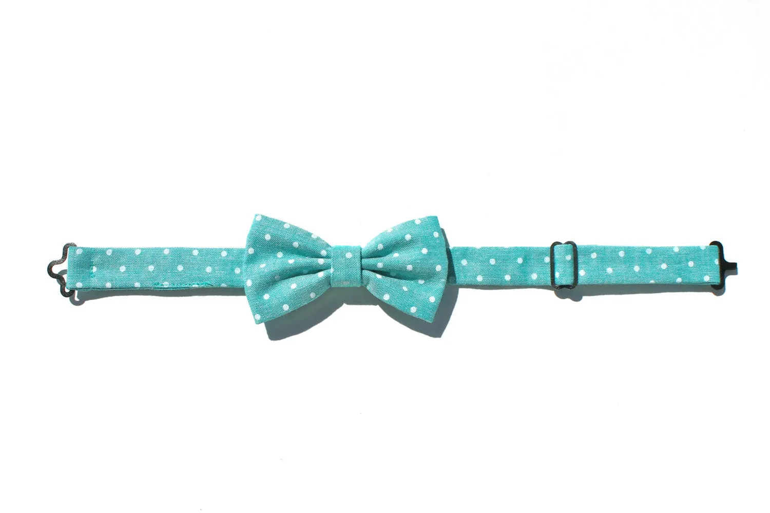 Teal Polka Dot Children's Bow Tie