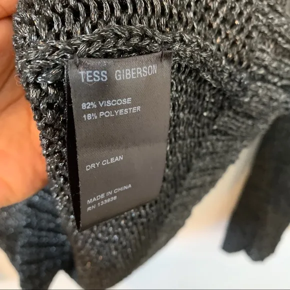 Tess Giberson Open Knit Sweater Size M