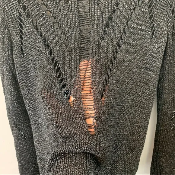 Tess Giberson Open Knit Sweater Size M