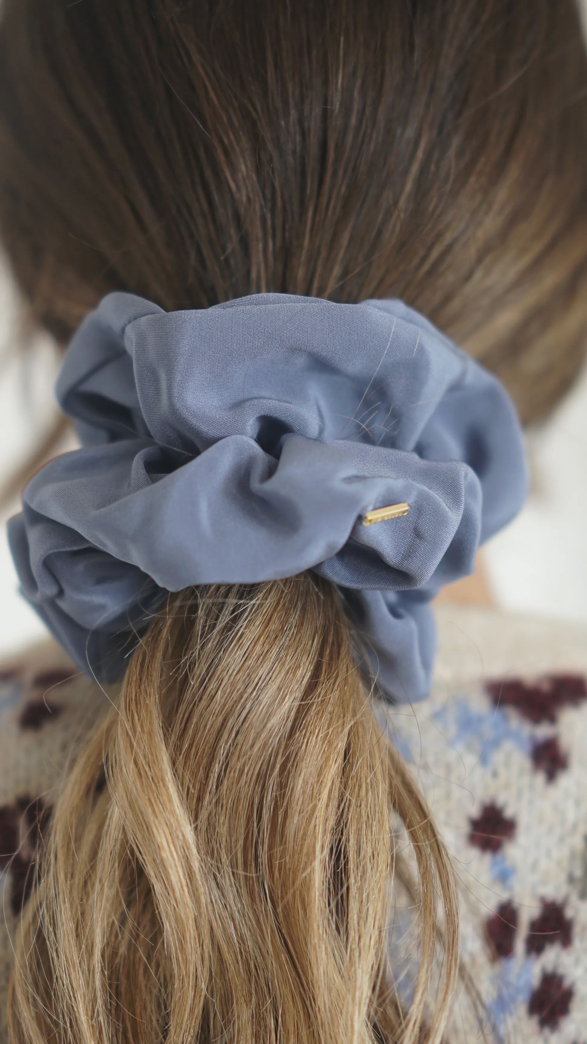 THE ALICE SCRUNCHIE MEDIUM - BLUEJAY