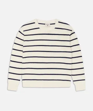 The Mayfair Knit - Cream/Blue