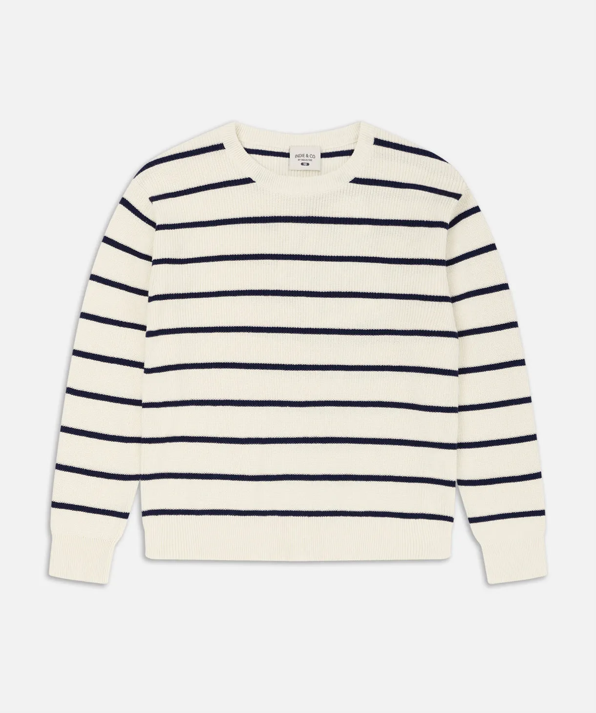 The Mayfair Knit - Cream/Blue
