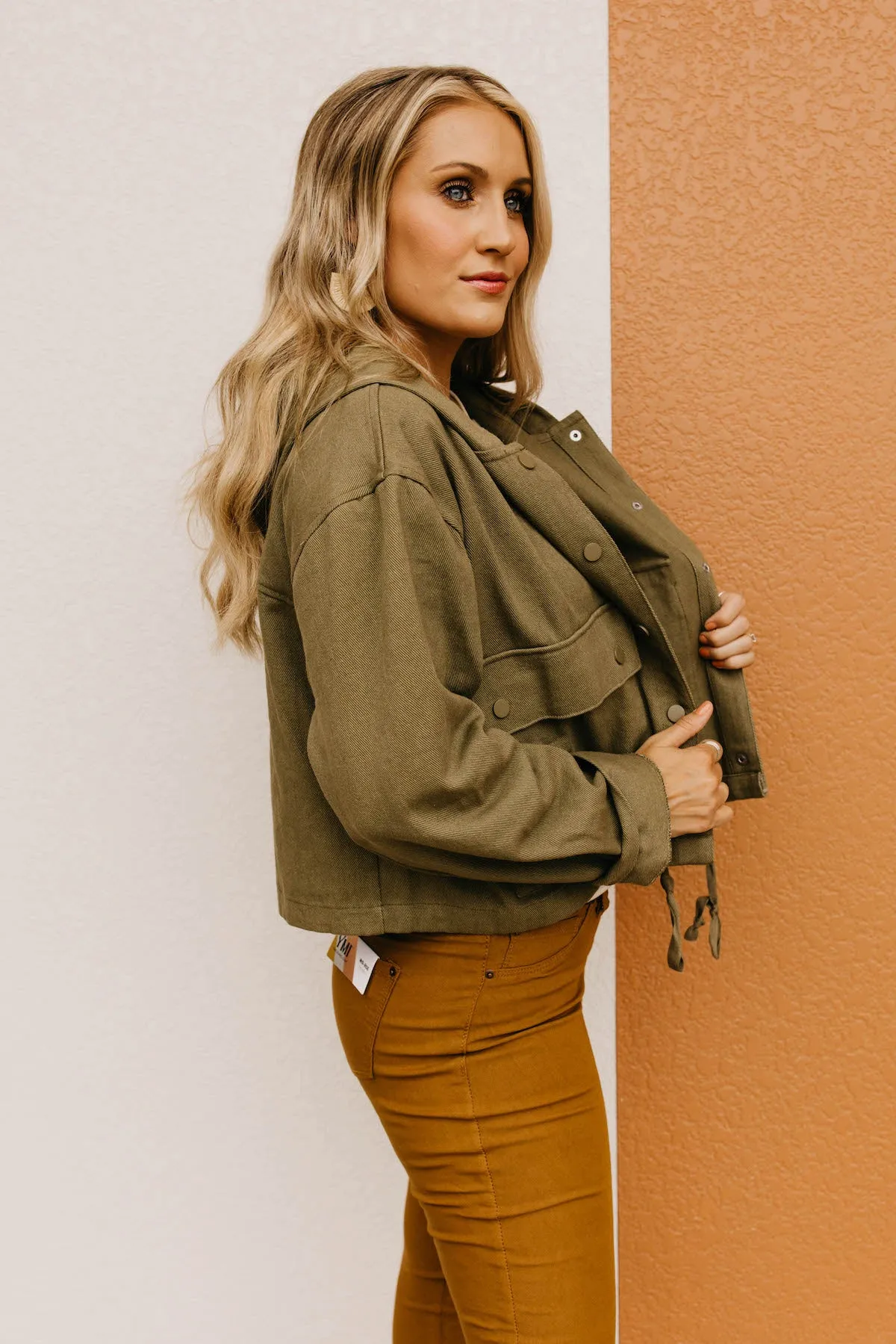 The Stetson Hooded Crop Jacket  - FINAL SALE
