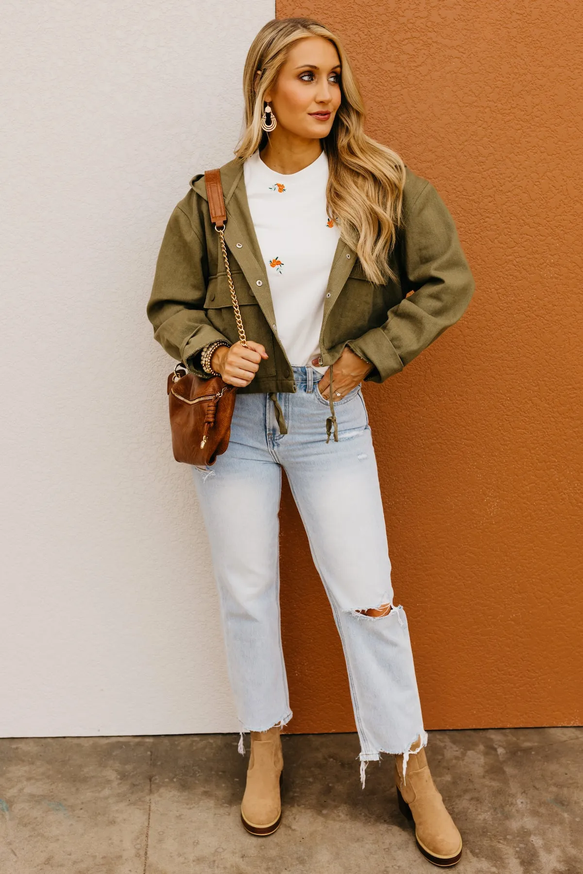 The Stetson Hooded Crop Jacket  - FINAL SALE