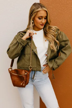 The Stetson Hooded Crop Jacket  - FINAL SALE