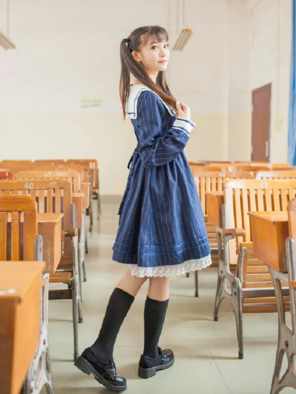 thinking of you navy dress