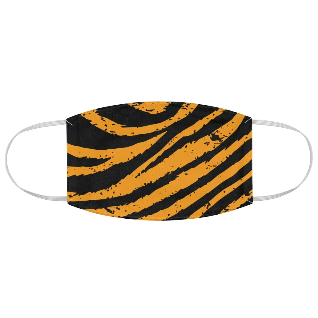 Tiger Stripes Printed Fabric Fashion Face Mask Animal Print