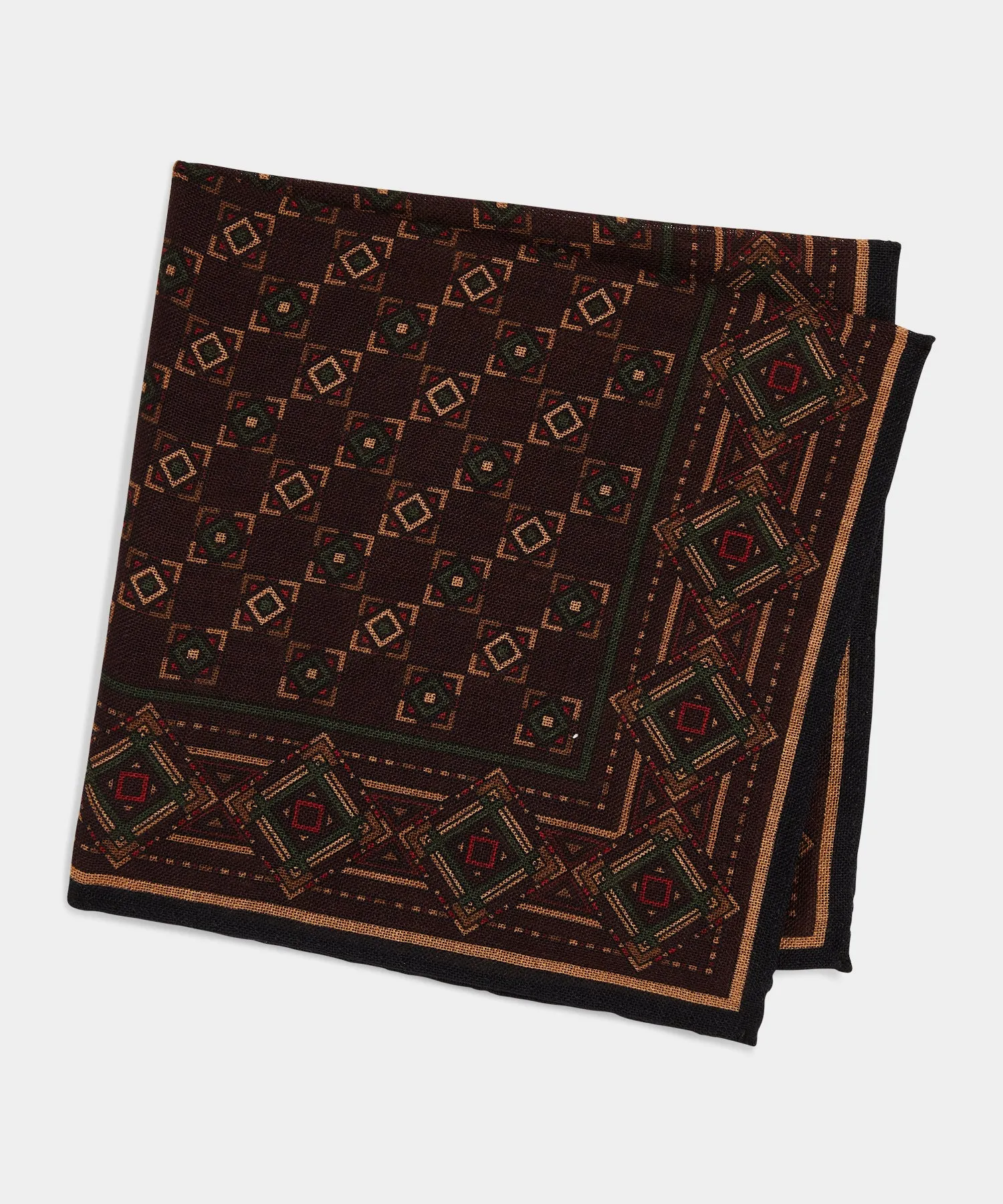 Tile Pocket Square in Red