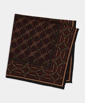 Tile Pocket Square in Red