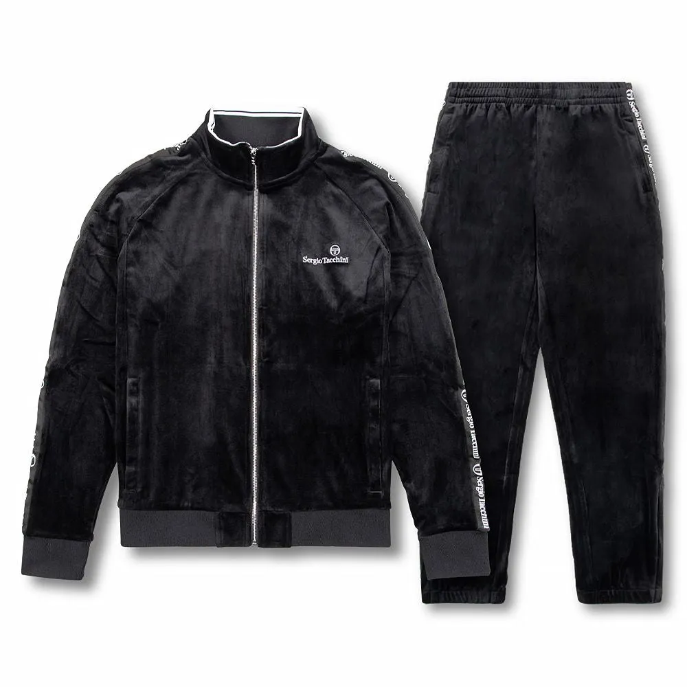 Tipo Velor Tracksuit - Black
