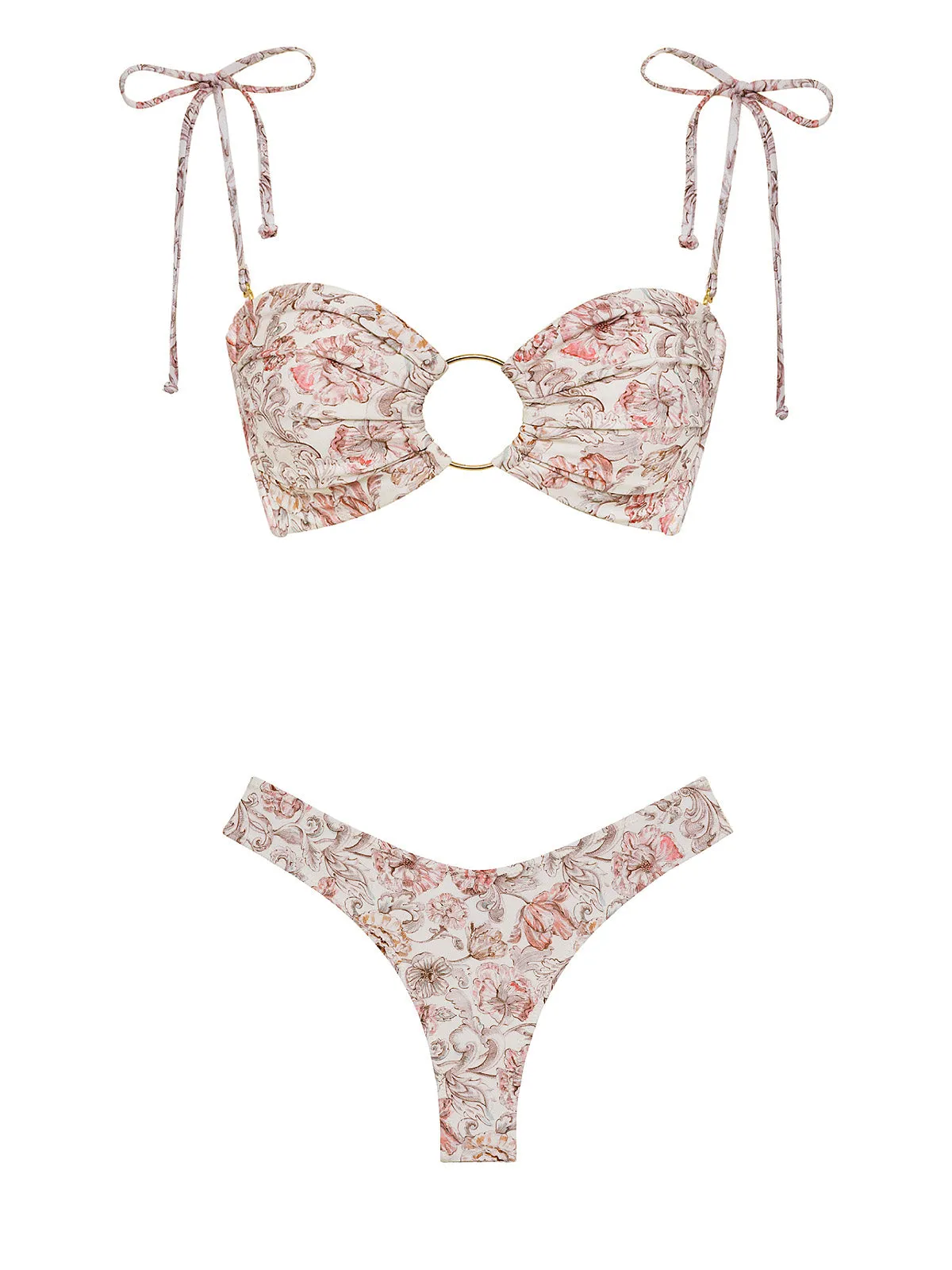Tori Ties Bandeau-Lulu Bow Bikini ::RET