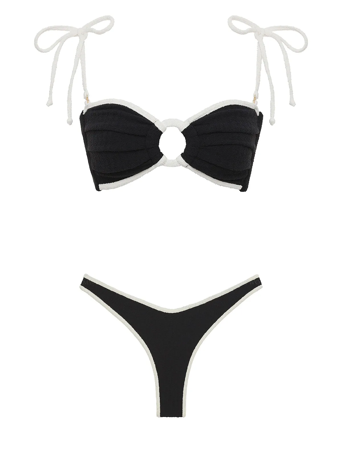Tori Ties Bandeau-Thong Bikini