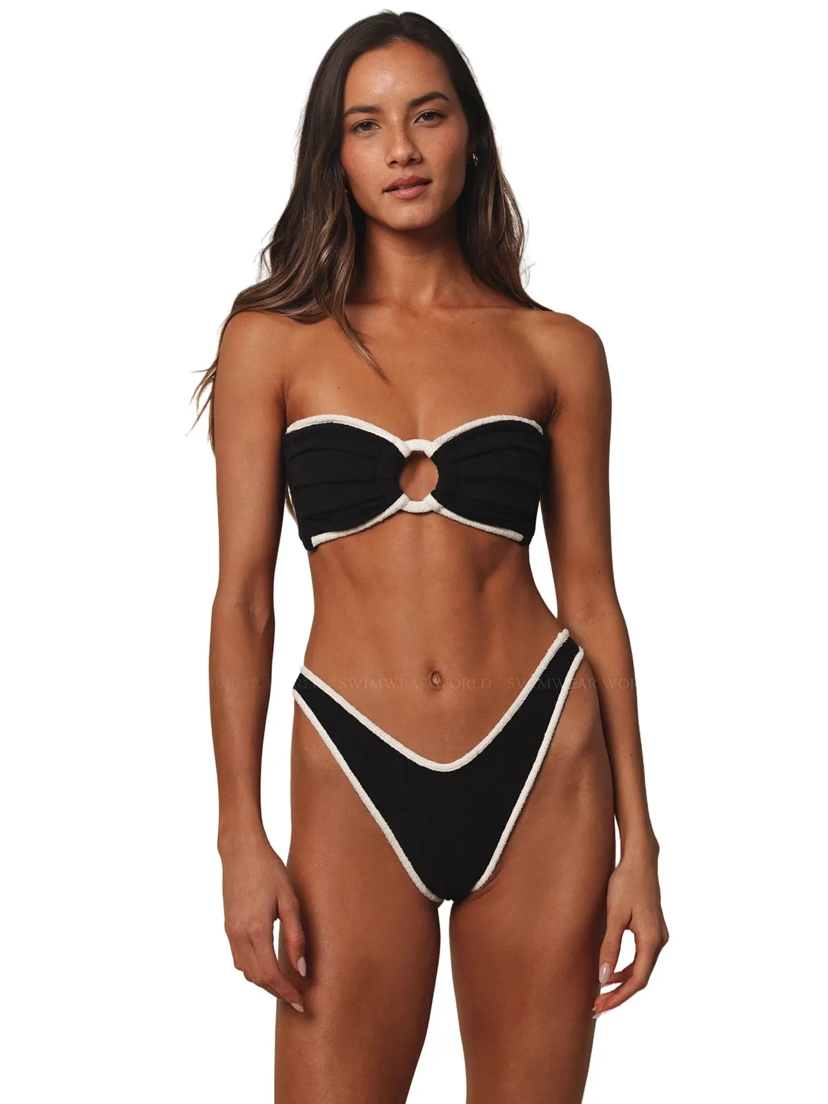 Tori Ties Bandeau-Thong Bikini