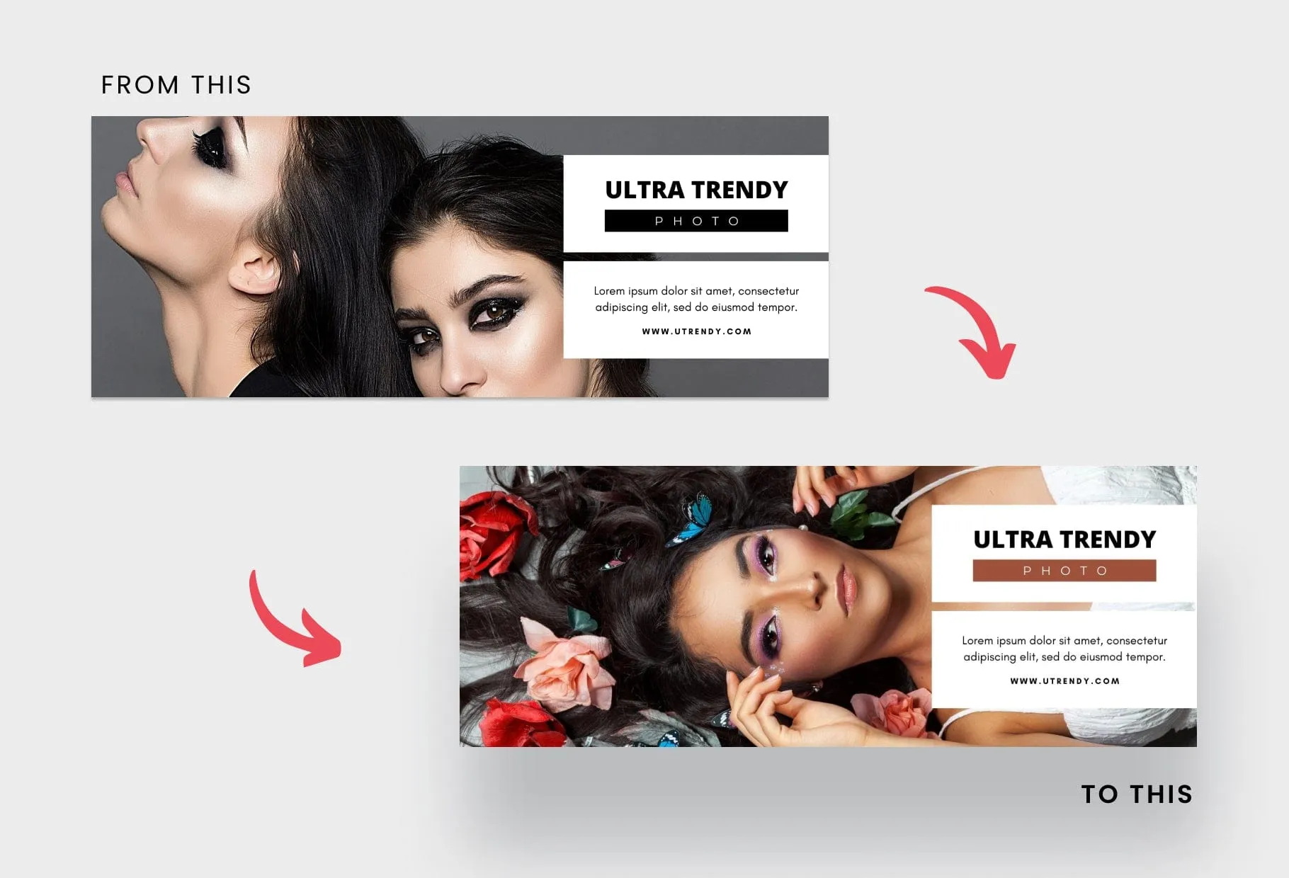 Ultra Trendy Photo Facebook Cover for Photographers Editable Canva Template