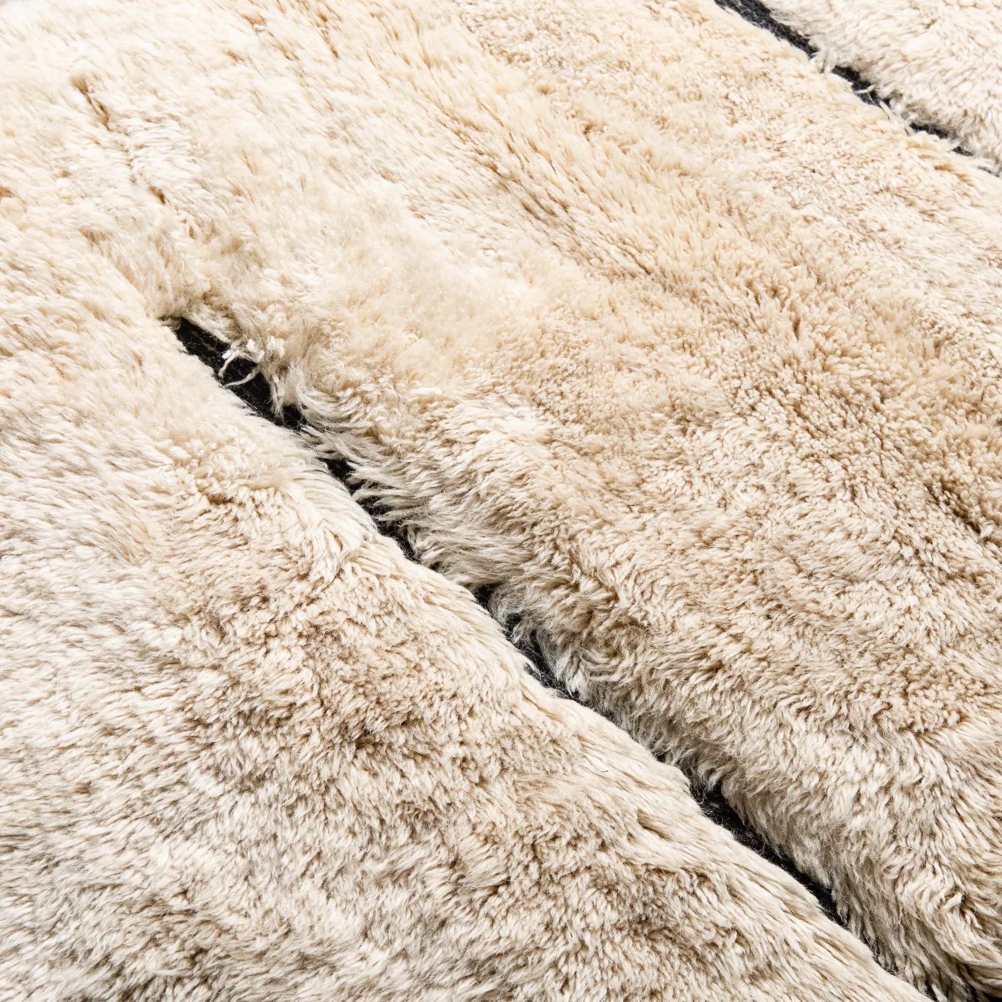 Unfinished Lines -  Luxury Shag Moroccan Runner Rug