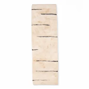 Unfinished Lines -  Luxury Shag Moroccan Runner Rug