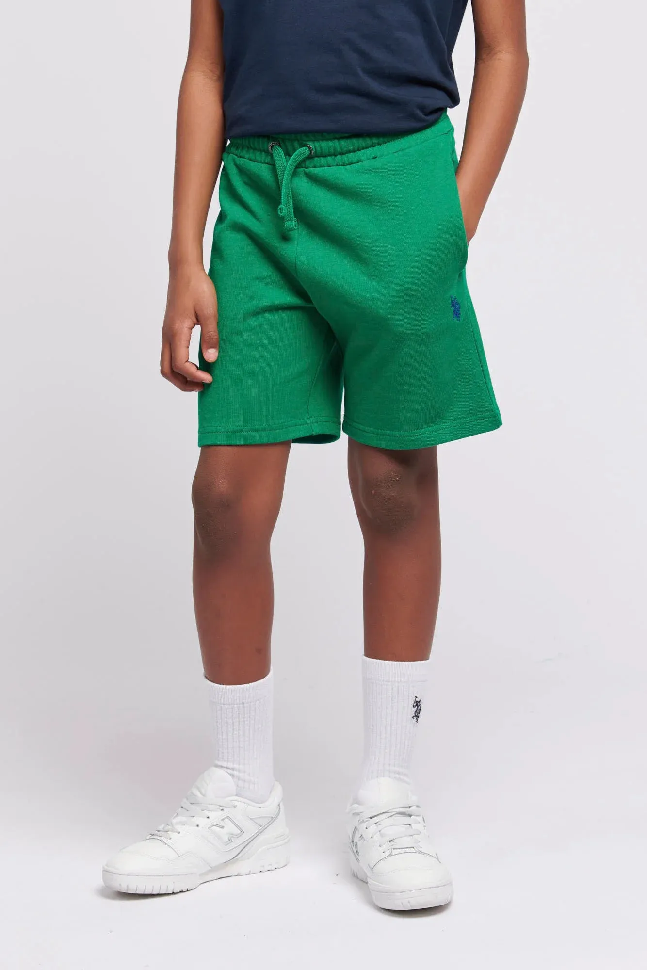 U.S. POLO ASSN.  - SHORTS DOUBLE HORSEMAN SWEAT SHORTS LUSH MEADOW