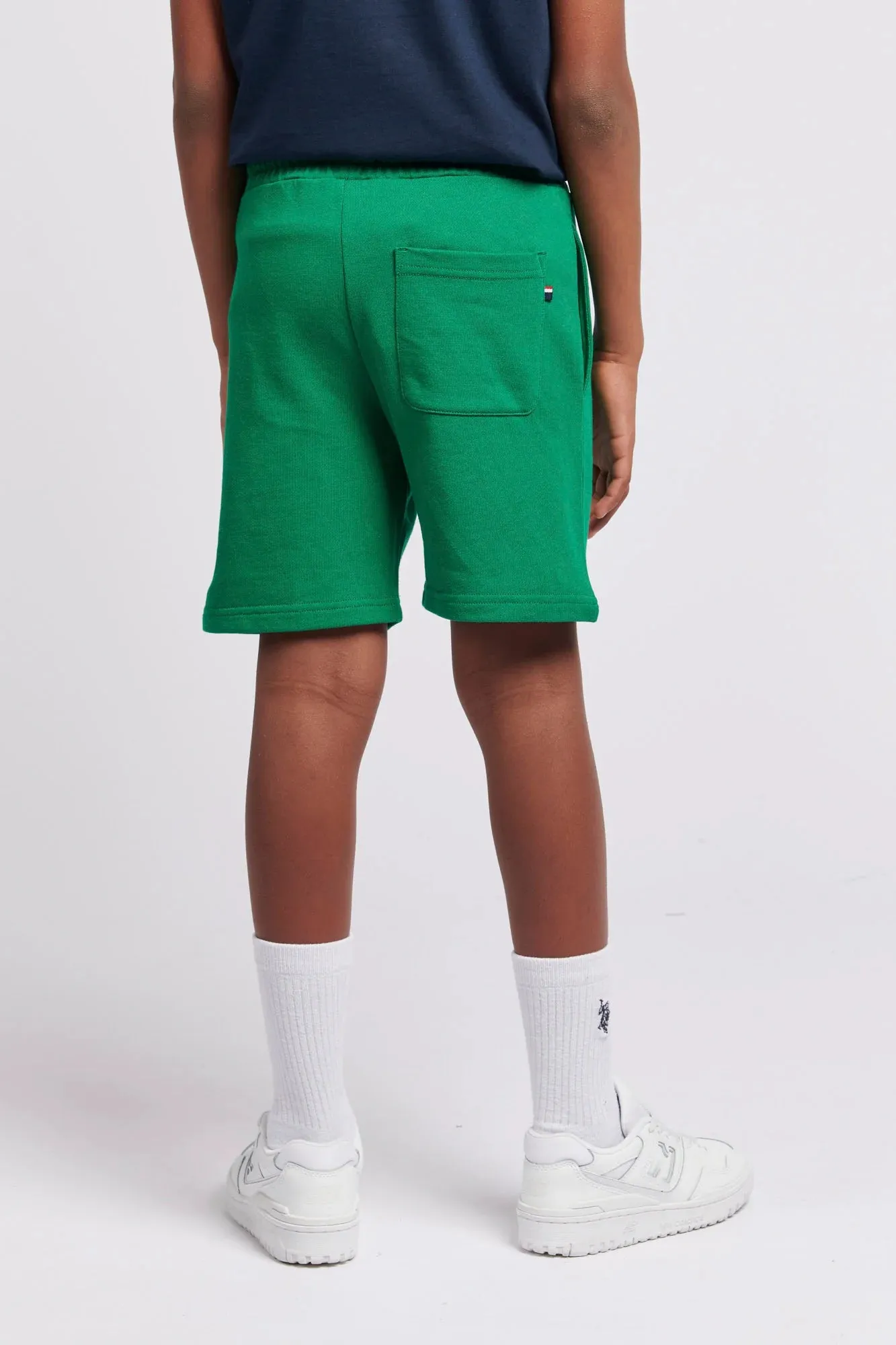 U.S. POLO ASSN.  - SHORTS DOUBLE HORSEMAN SWEAT SHORTS LUSH MEADOW