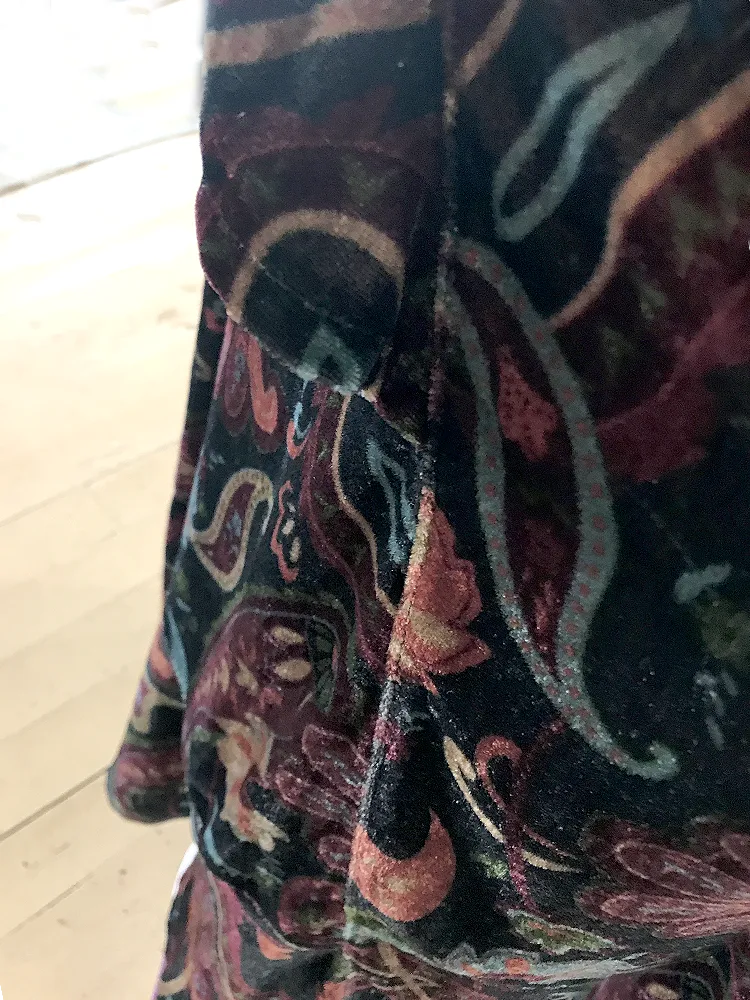 Velvet Print Midnight Garden Skirt by Double D Ranchwear