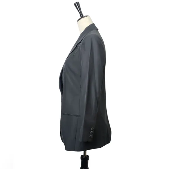 Vince Bemberg/Cotton Two Button Silk Lined Quiet Luxury Boyfriend Blazer