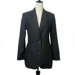 Vince Bemberg/Cotton Two Button Silk Lined Quiet Luxury Boyfriend Blazer
