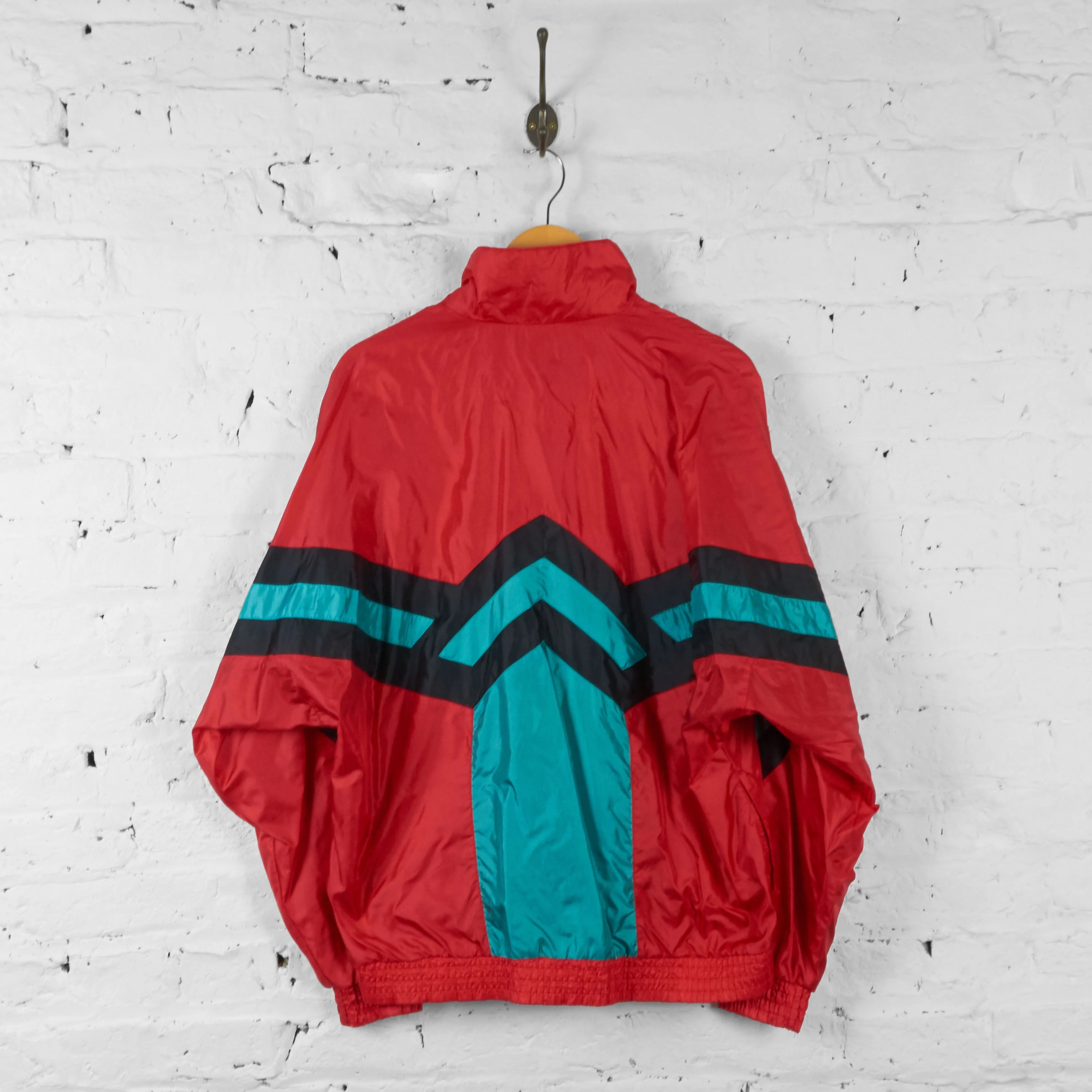 Vintage Adidas Tracksuit Top - Red - L