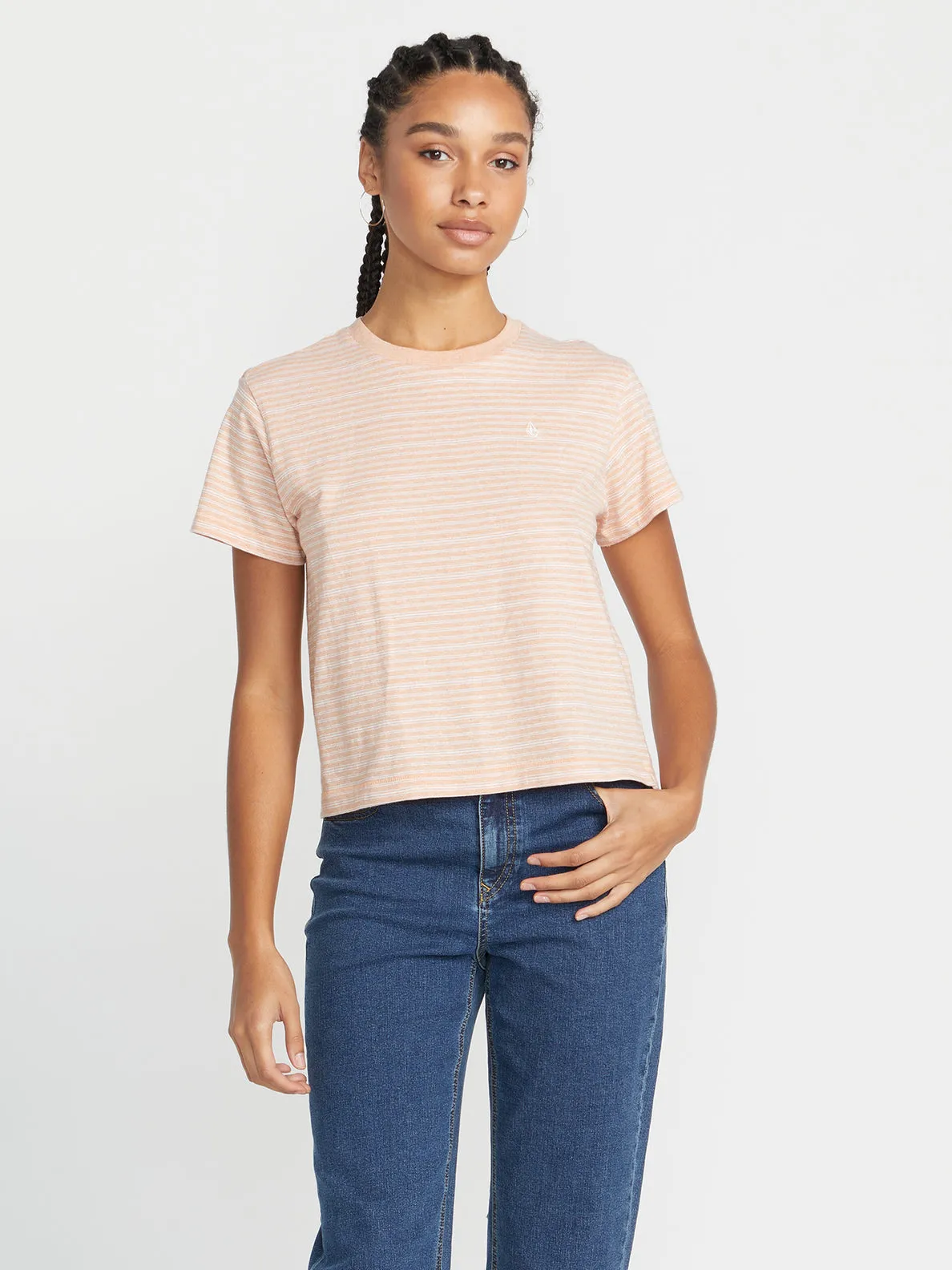 Volcom Womens Halite Stripe S/S Tee