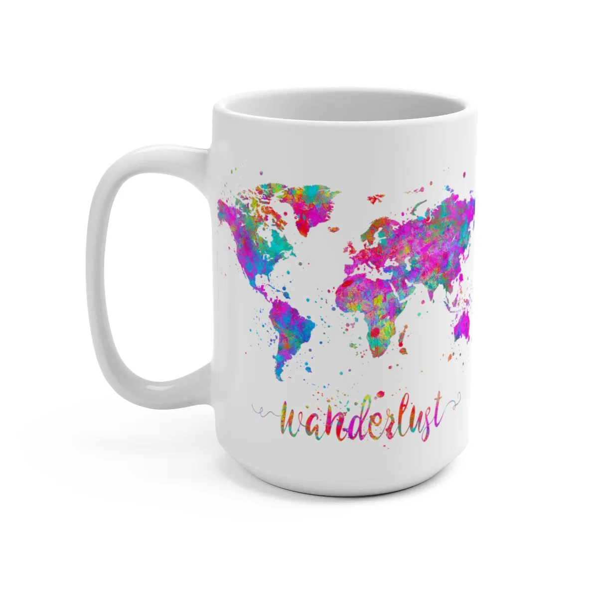 Wanderlust Map Mug
