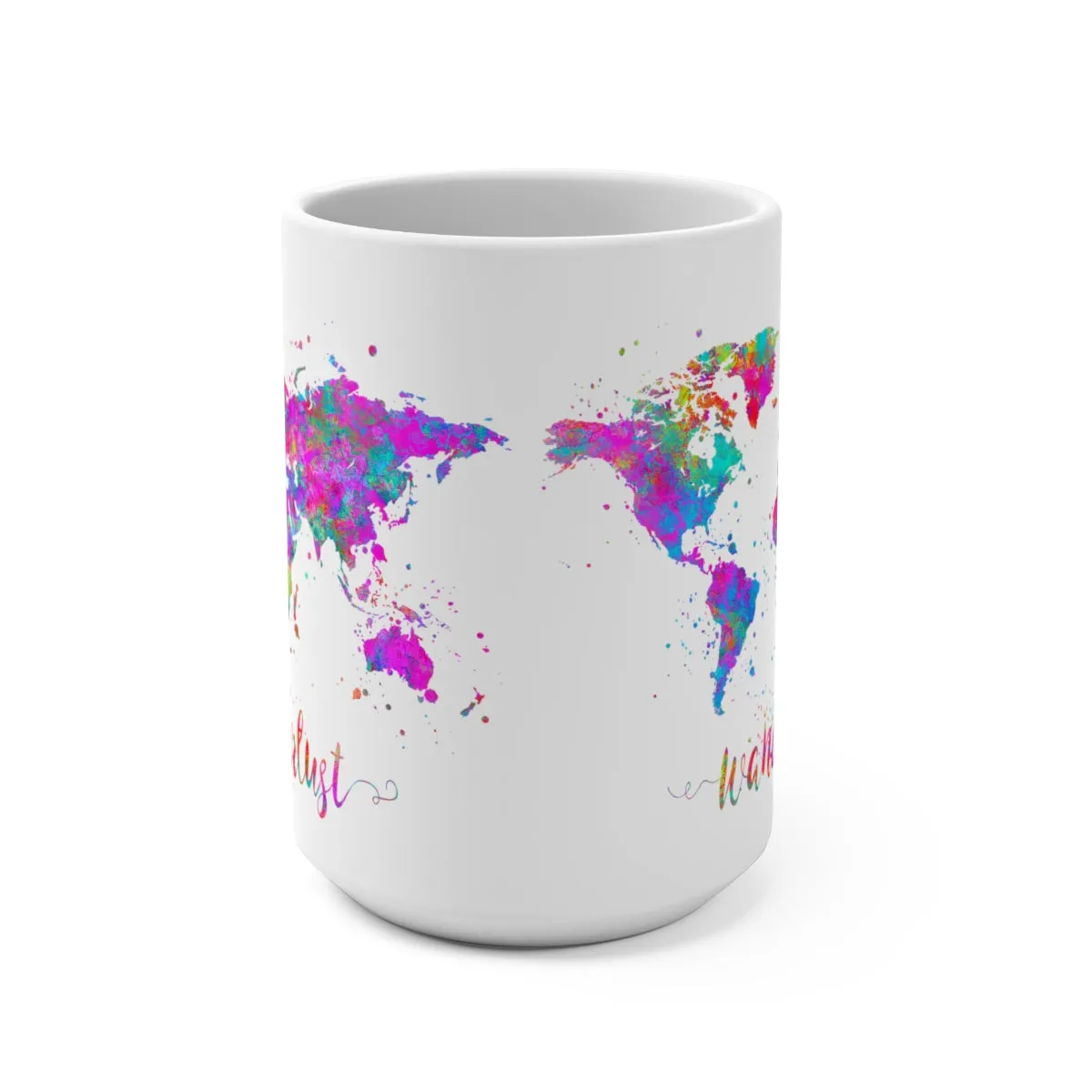 Wanderlust Map Mug
