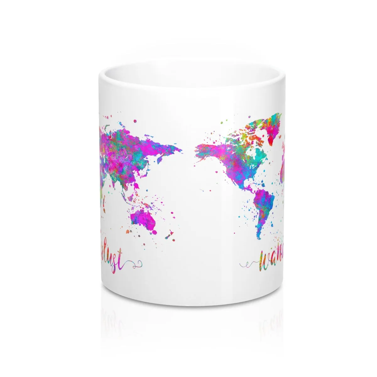 Wanderlust Map Mug