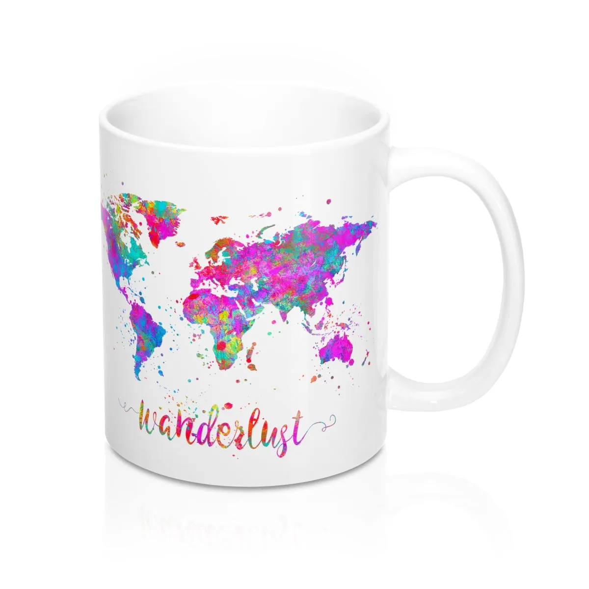 Wanderlust Map Mug