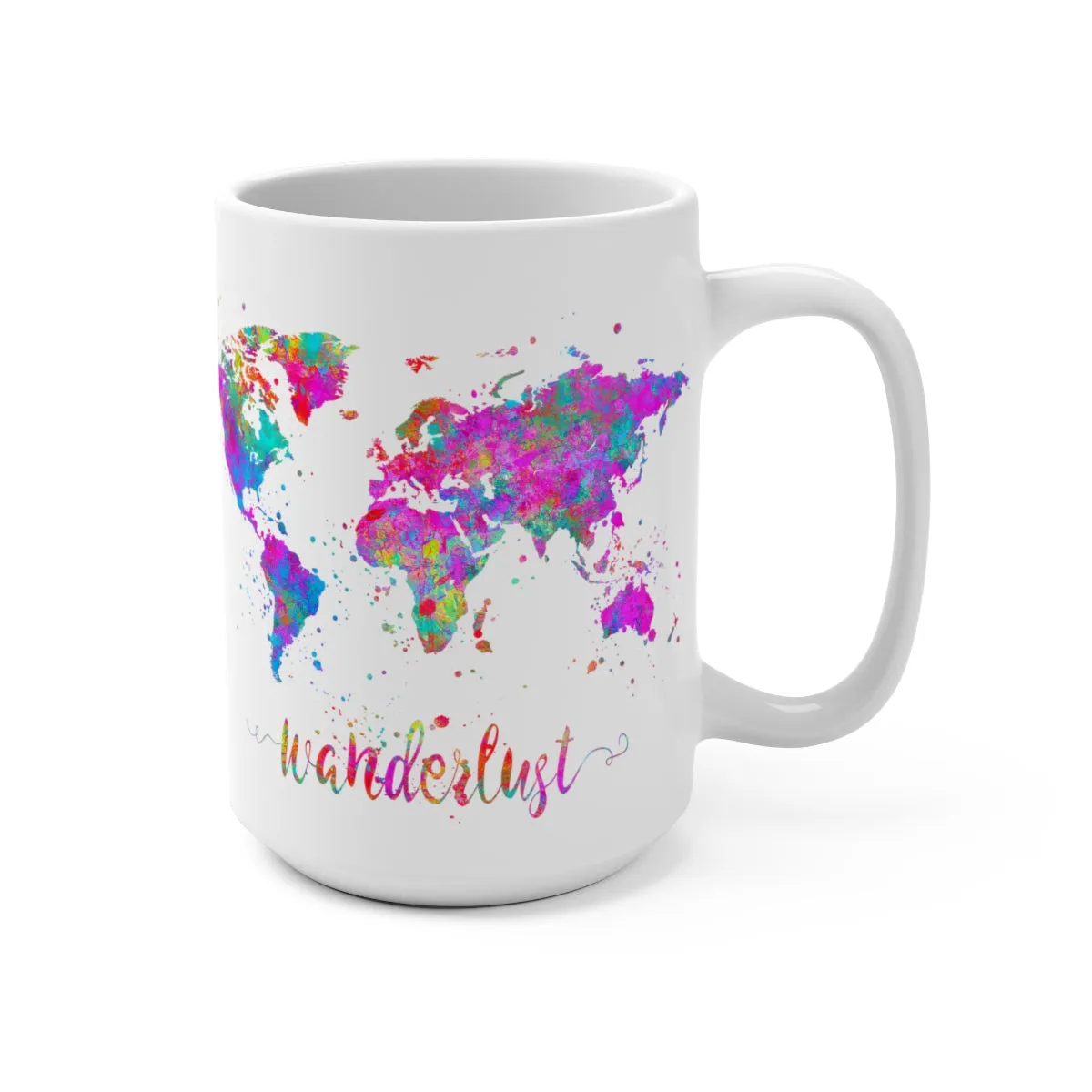 Wanderlust Map Mug