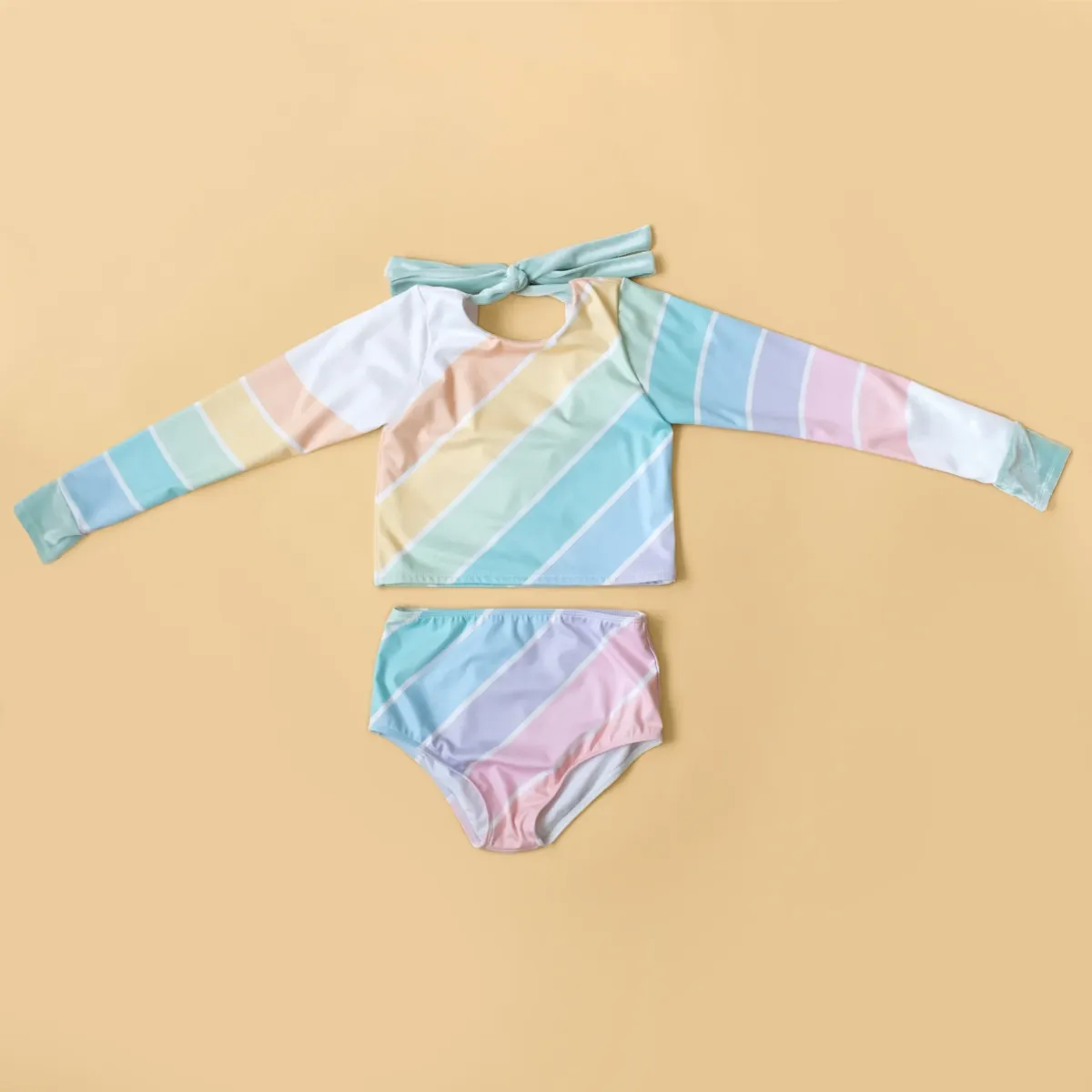 West Coast Rainbow Two Piece Swimsuit