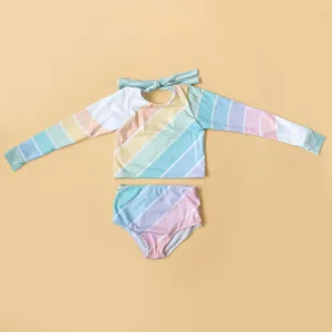 West Coast Rainbow Two Piece Swimsuit