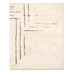 Whispered Lines - Luxury Shag Moroccan Rug