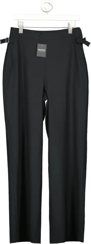 Whistles Black Sienna Wool Blend Trouser UK 12