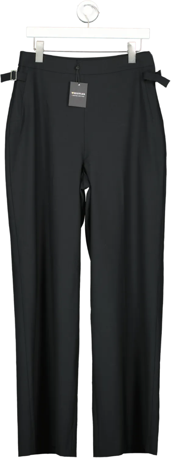 Whistles Black Sienna Wool Blend Trouser UK 12