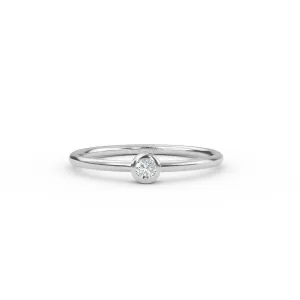 White Gold Diamond Solitaire Ring