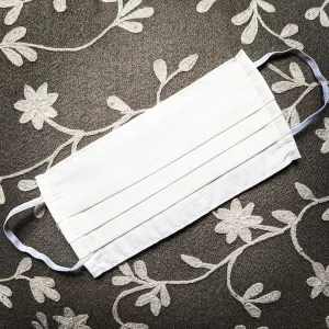 White Up Cycled Cotton Face Mask