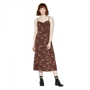 Wild Fable Women's Patterned Strappy Tie Front Midi Slip Dress