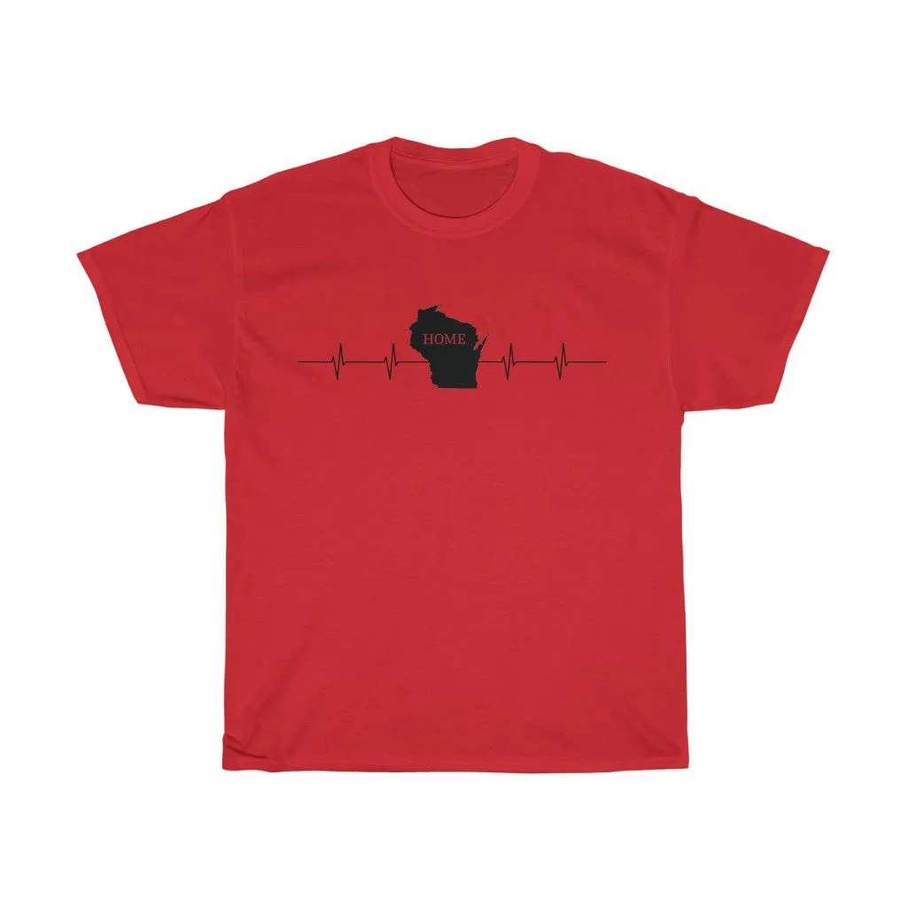 Wisconsin Home Heartbeat Shirt