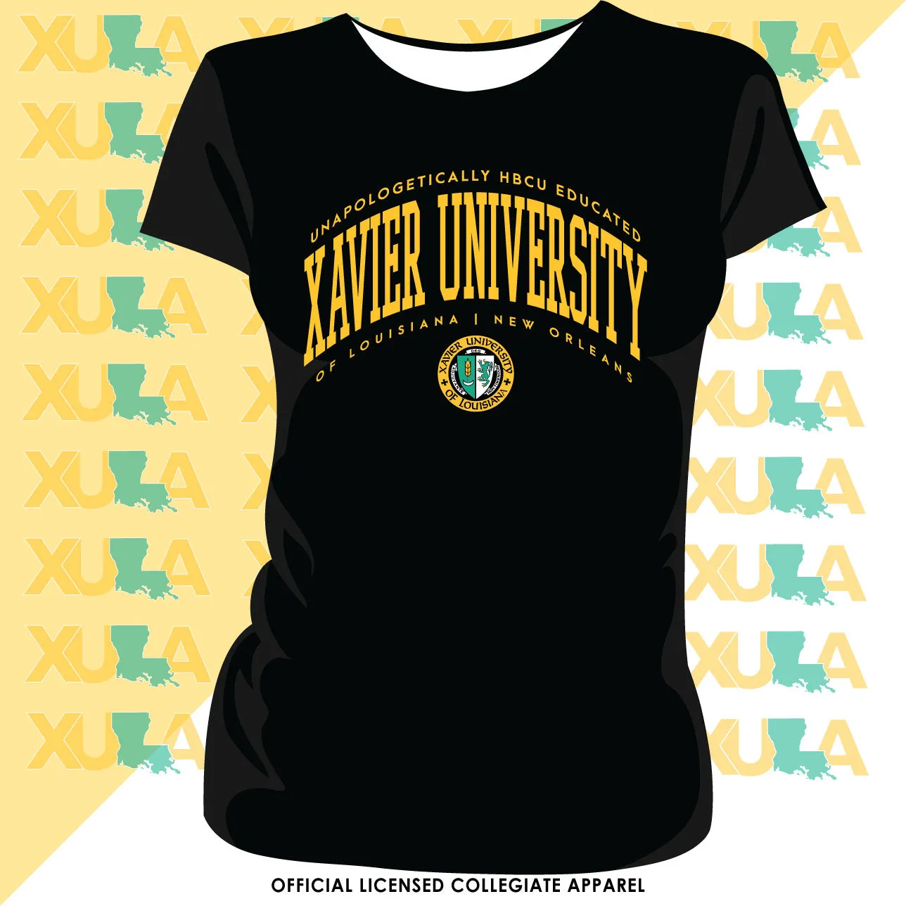 Xavier University | EDUCATED Black Ladies Tees (z)**